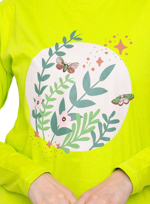 Lime Punch Printed Long - Sleeve Design 36 - Khotwh